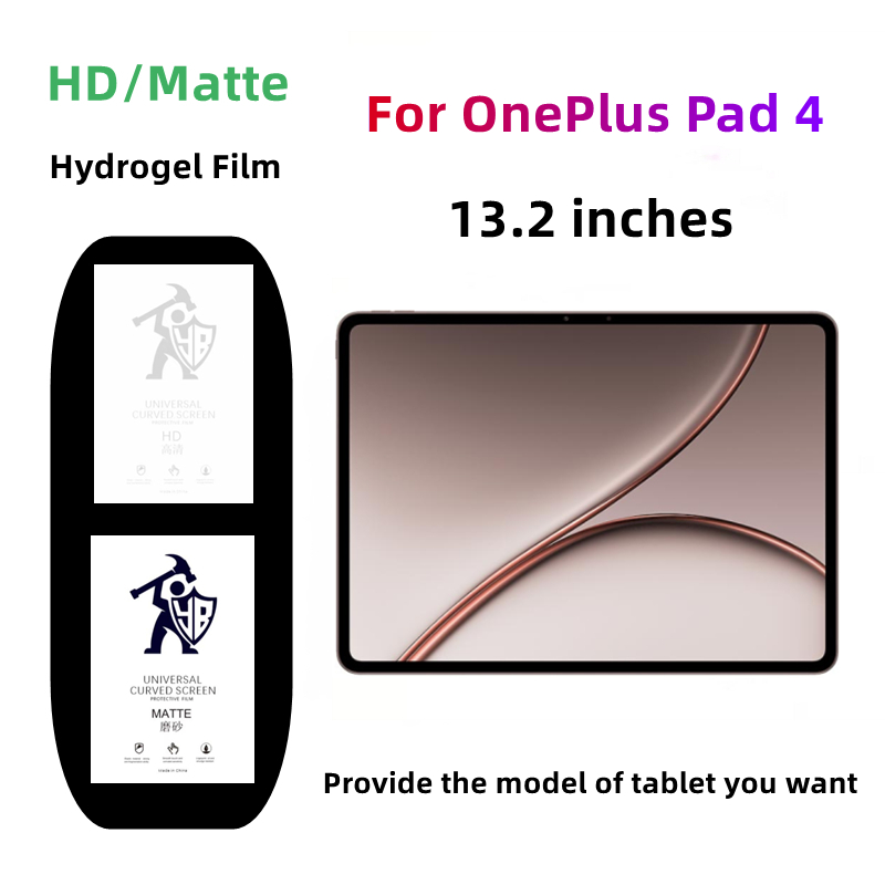 Oneplus Tablet Accessories - 2 buah Film Hidrogel Matte/Transparan untuk