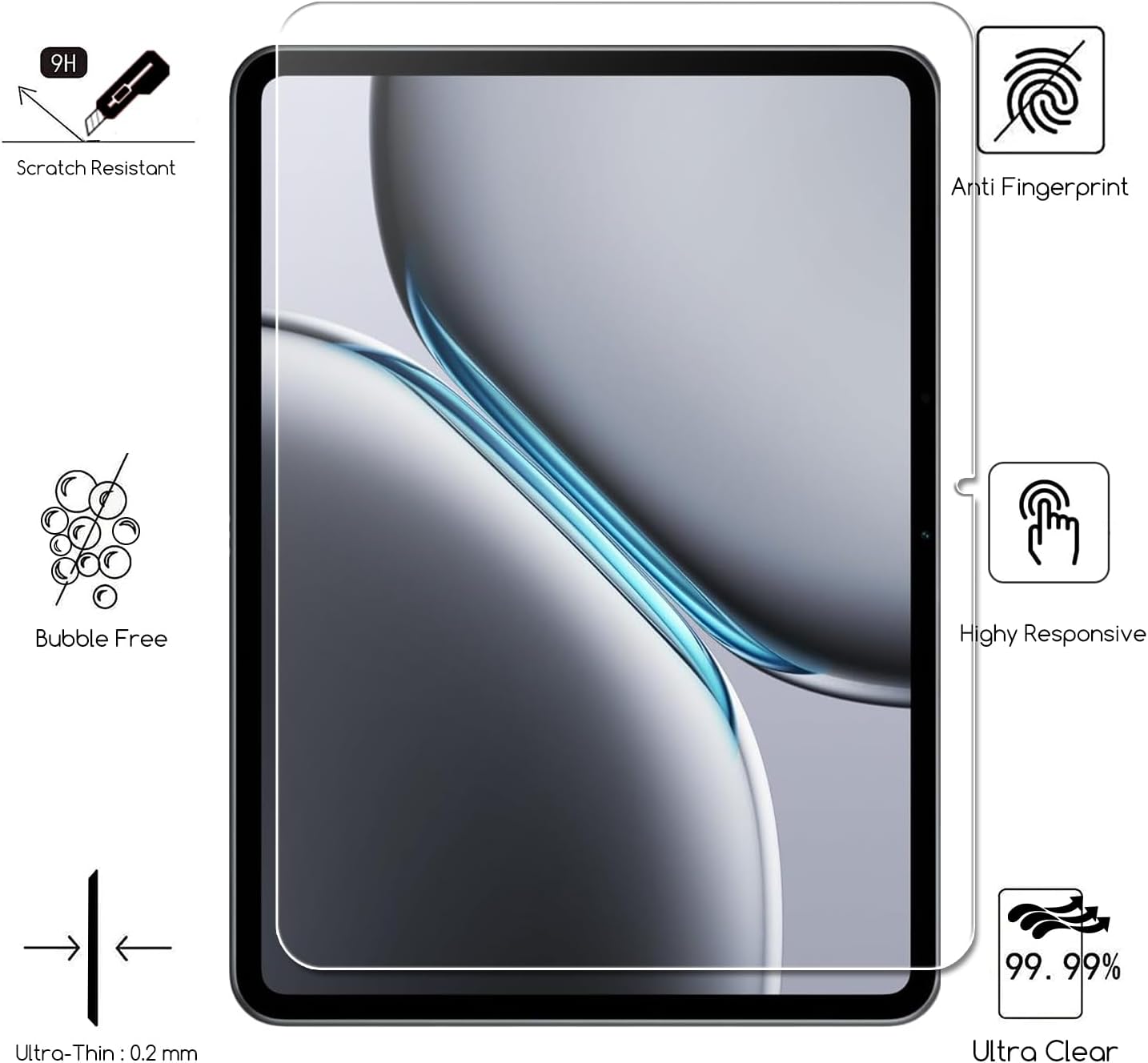 1 Buah Pelindung Layar Kaca Te - Oneplus Tablet Accessories ulasan dan harga