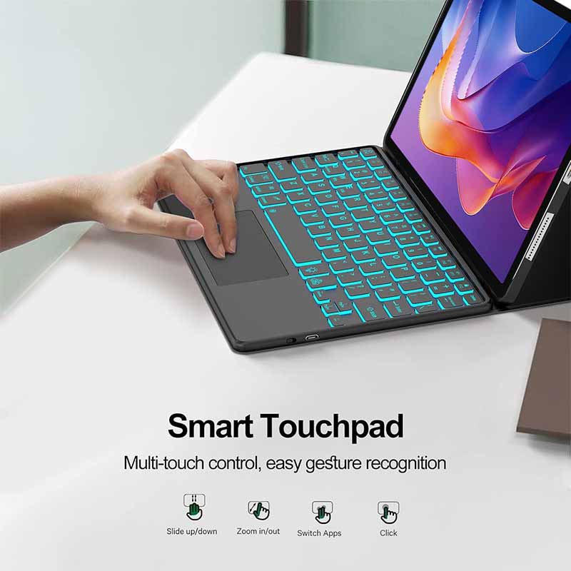 Casing Keyboard Lampu Latar Se - Bluetooth Trackpad ulasan dan harga
